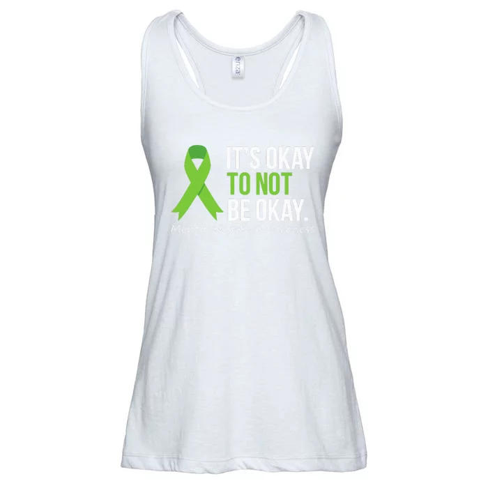 Its Okay To Not Be Okay Mental Health Awareness Ladies Essential Flowy Tank