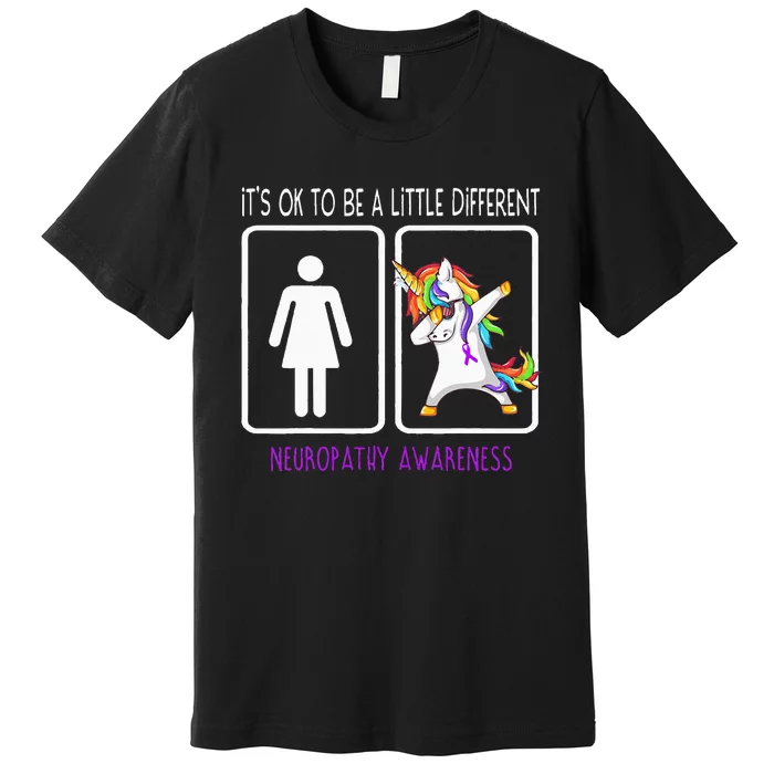 It's Ok To Be A Little Different Neuropathy Awareness Premium T-Shirt