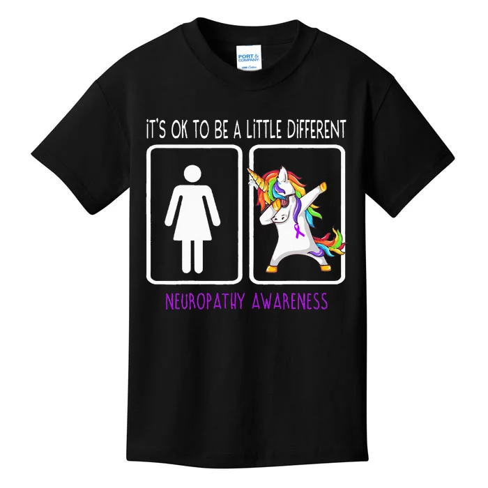 It's Ok To Be A Little Different Neuropathy Awareness Kids T-Shirt