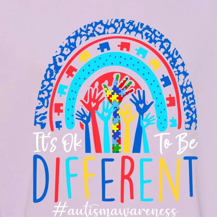 Its Ok To Be Different Autism Awareness Acceptance Gift Garment-Dyed Sweatshirt