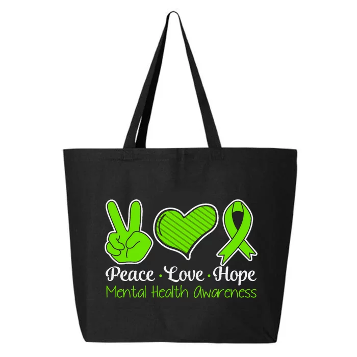 Its Okay To Not Be Okay Mental Health Awareness Ribbon 25L Jumbo Tote