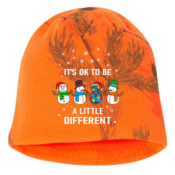 It's Ok To Be A Little Different Christmas Autism Tee Gift Kati - Camo Knit Beanie