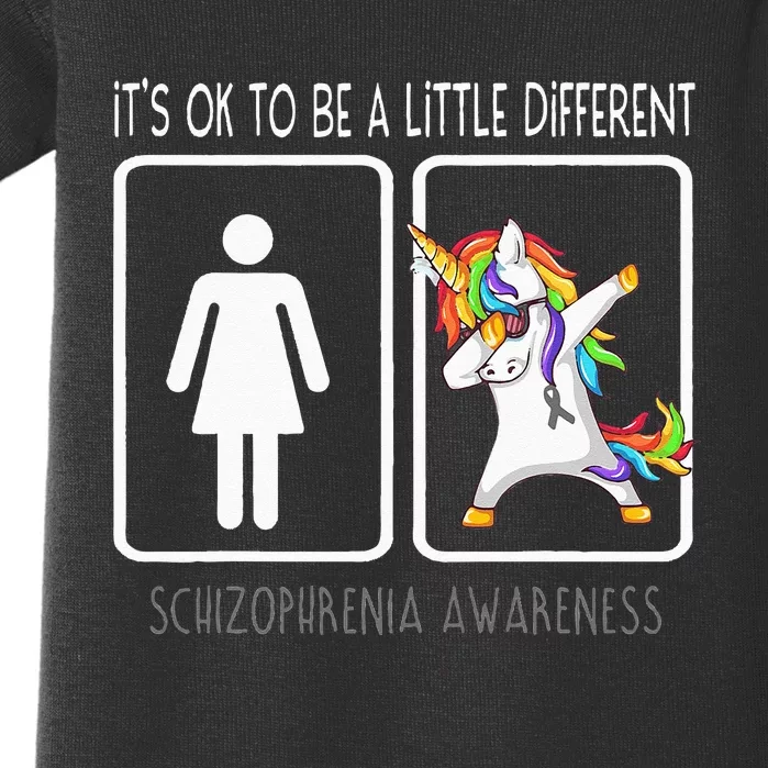 It's Ok To Be A Little Different Schizophrenia Awareness Baby Bodysuit