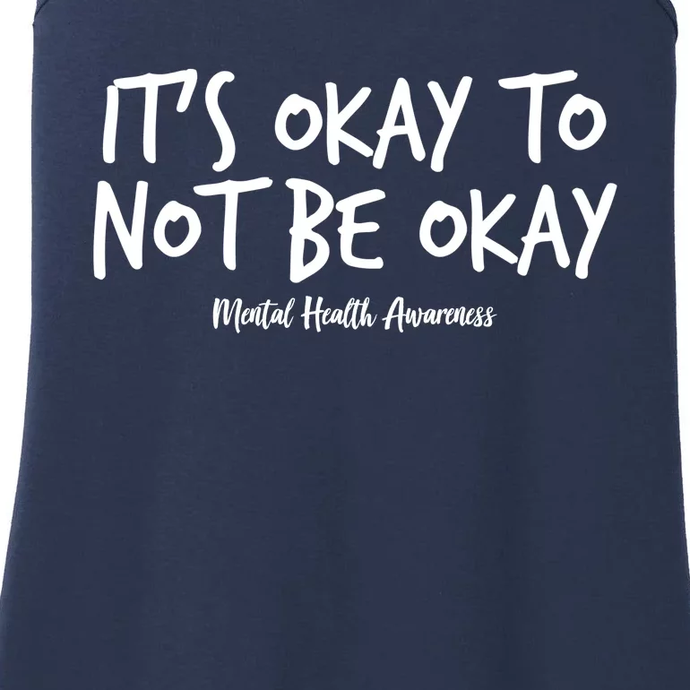 It's Okay To Not Be Okay Mental Health Awareness Ladies Essential Tank