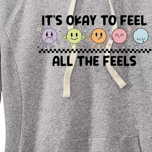 ItS Okay To Feel All The Feels Tal Health Women's Fleece Hoodie