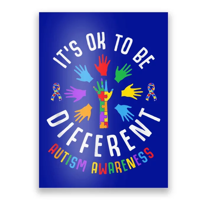 It's Okay To Be Different Autism Awareness Poster