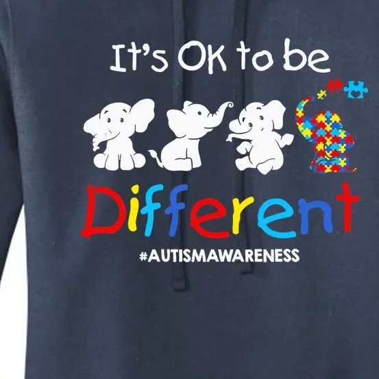 Its Ok To Be Different Autism Awareness Acceptance Wo Women's Pullover Hoodie