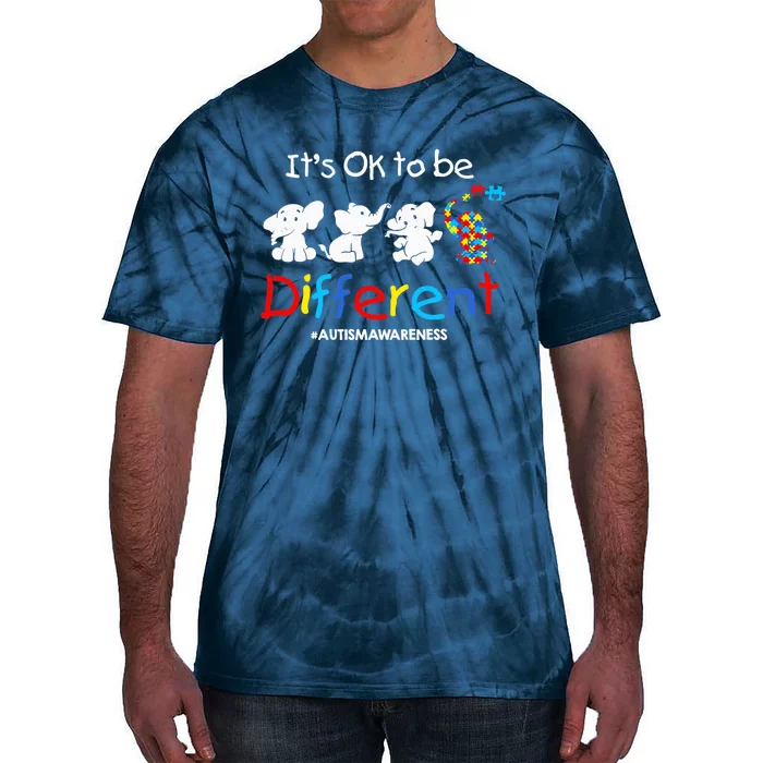 Its Ok To Be Different Autism Awareness Acceptance Wo Tie-Dye T-Shirt