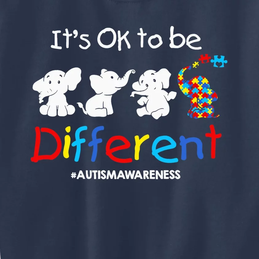 Its Ok To Be Different Autism Awareness Acceptance Wo Kids Sweatshirt