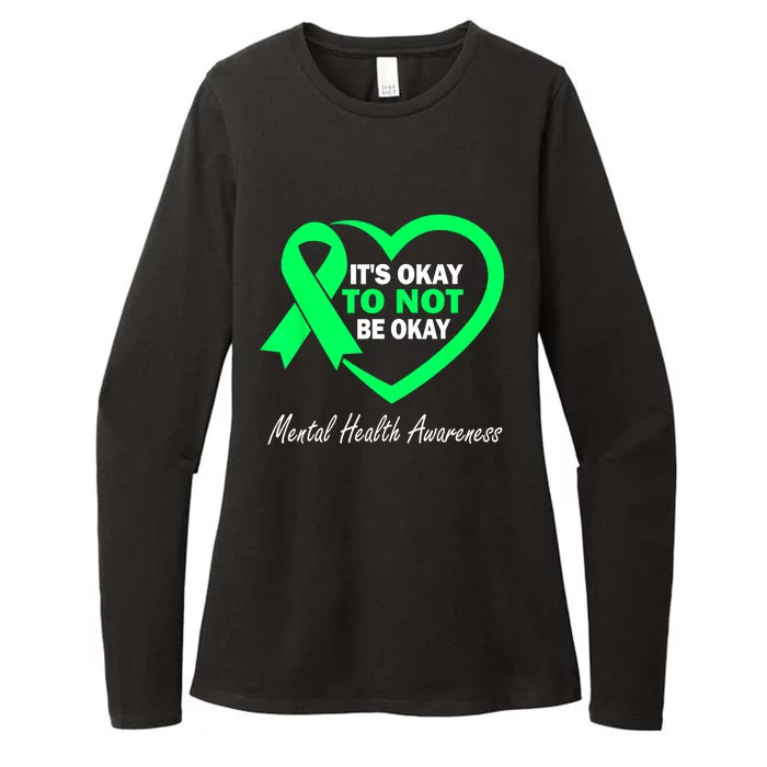 Its Okay To Not Be Okay Ribbon mental health awareness month Womens CVC Long Sleeve Shirt