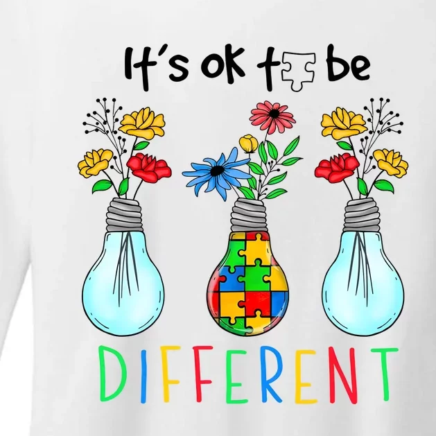 ItS Ok To Be Different Autism Awareness Womens CVC Long Sleeve Shirt