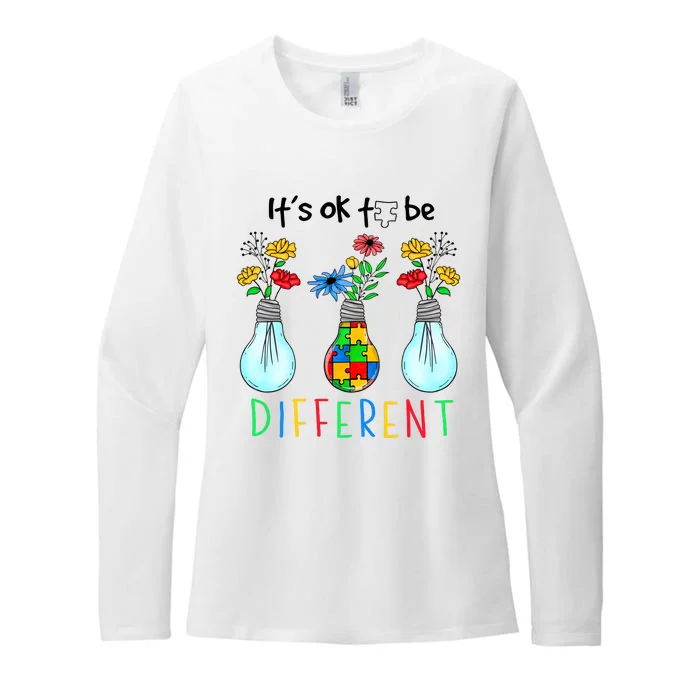 ItS Ok To Be Different Autism Awareness Womens CVC Long Sleeve Shirt