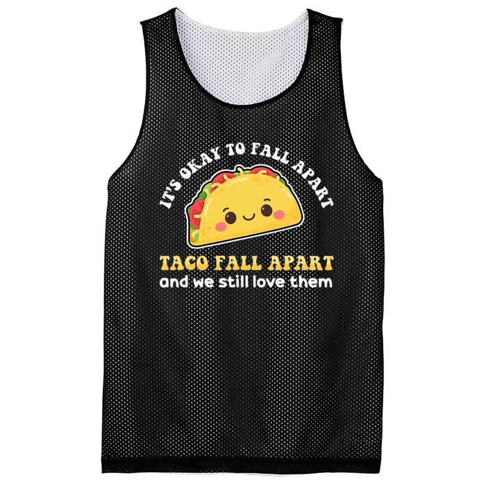 It’S Okay To Fall Apart Sometimes Mesh Reversible Basketball Jersey Tank