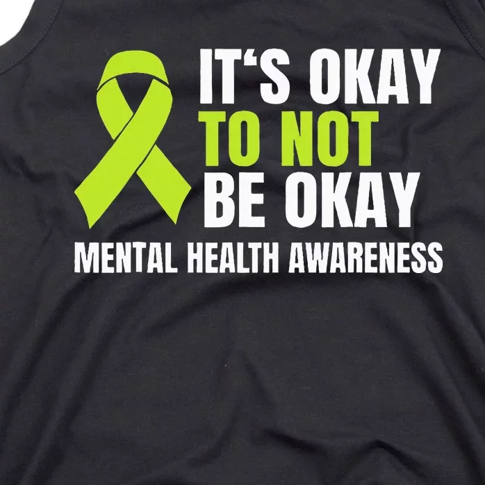 ItS Okay To Not Be Okay Mental Health Ribbon Tank Top