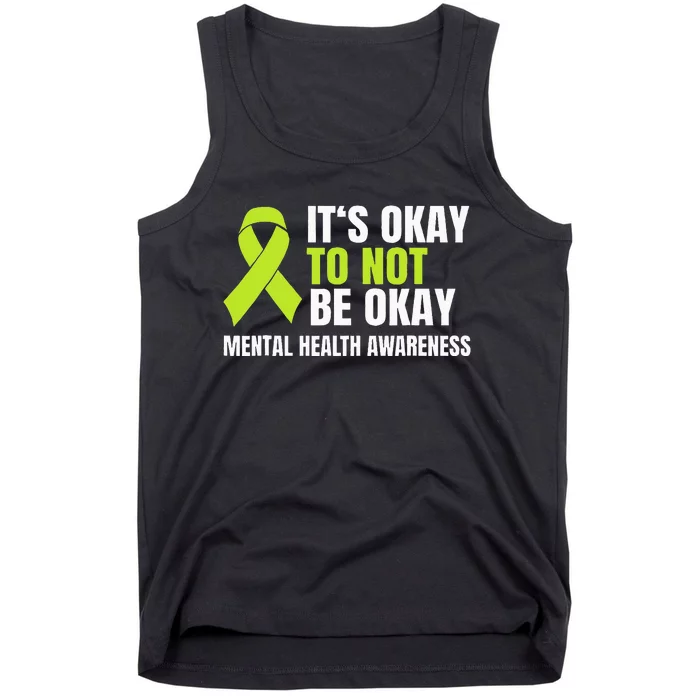 ItS Okay To Not Be Okay Mental Health Ribbon Tank Top