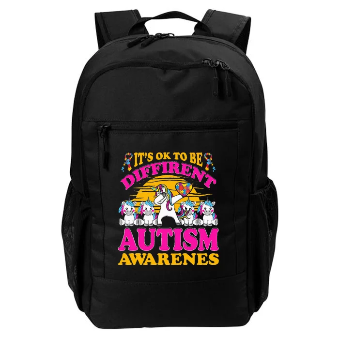 It's ok to be different Autism Awareness Unicorn Daily Commute Backpack