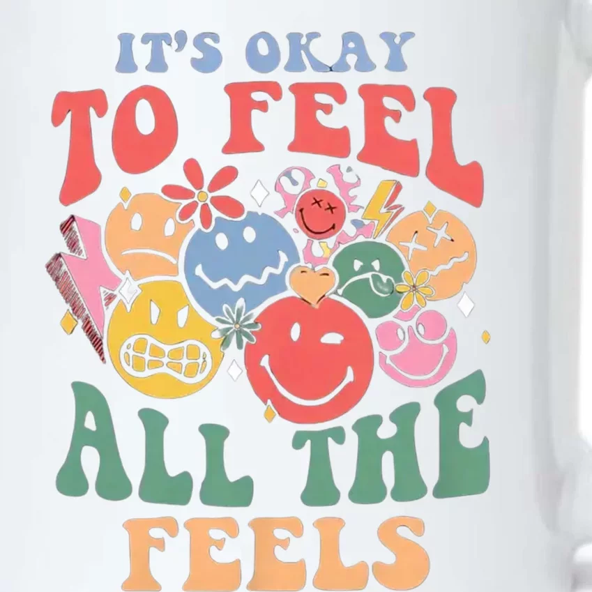 ItS Ok To Feel All The Feels Emotional Wellness Black Color Changing Mug