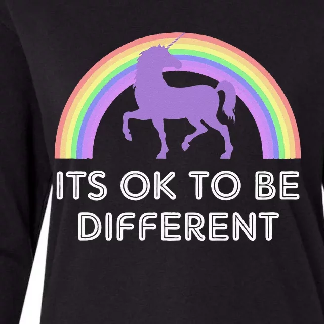 It's ok to Be Different for Pride or AntiBullying Womens Cotton Relaxed Long Sleeve T-Shirt