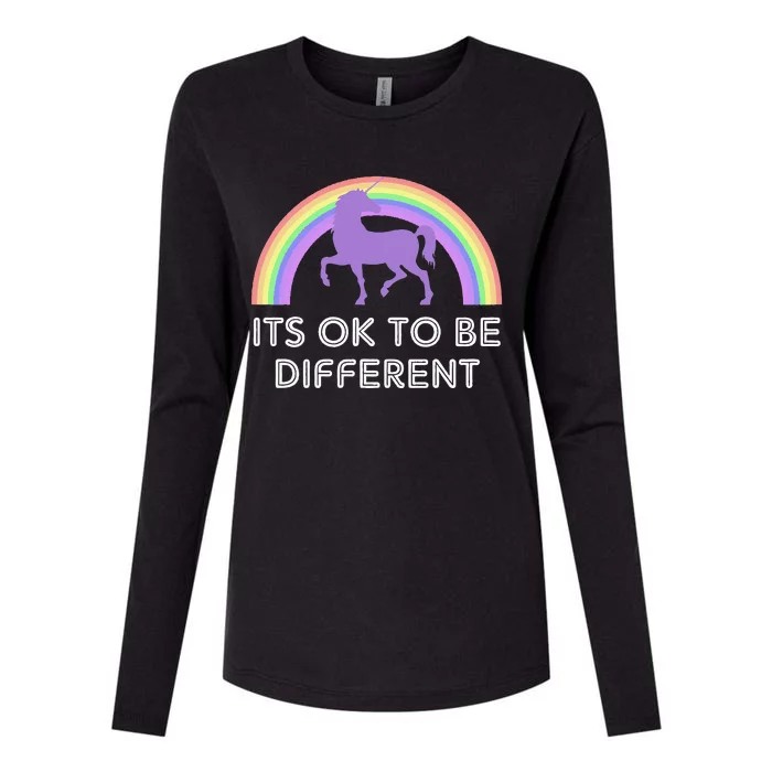 It's ok to Be Different for Pride or AntiBullying Womens Cotton Relaxed Long Sleeve T-Shirt