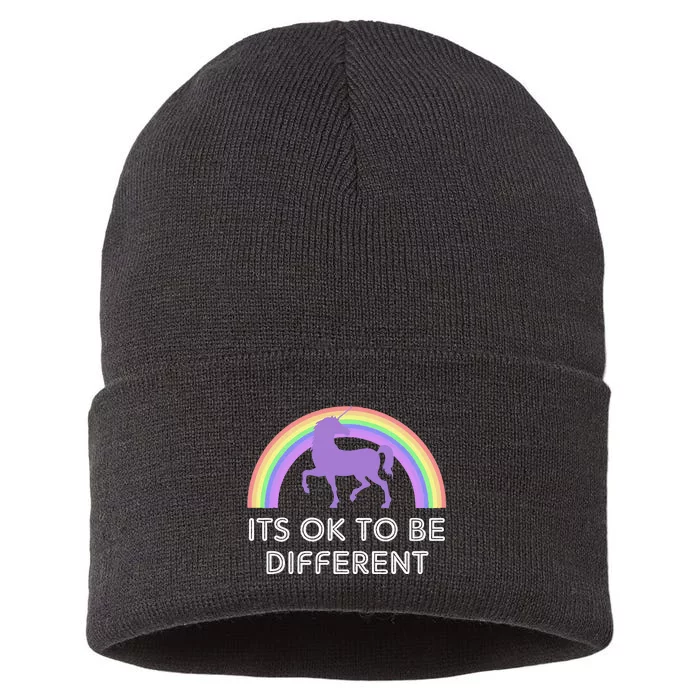 It's ok to Be Different for Pride or AntiBullying Sustainable Knit Beanie