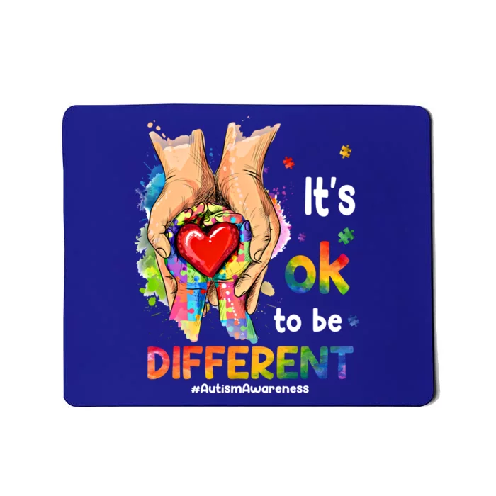 Its Ok To Be Different Autism Awareness Matching Family 2024 Gift Mousepad