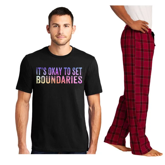 It's Okay To Set Boundaries Self Love Self Care Meaningful Gift Pajama Set