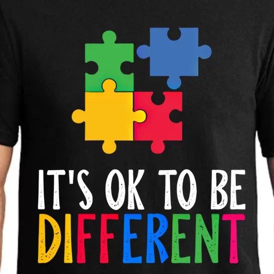 Its Ok To Be Different Be Kind Autism Awareness Autism Meaningful Gift Pajama Set