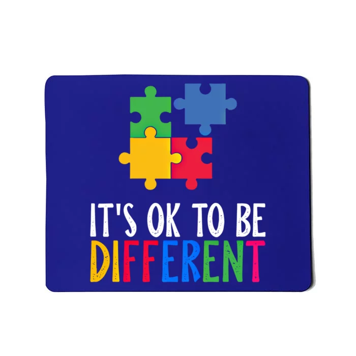 Its Ok To Be Different Be Kind Autism Awareness Autism Meaningful Gift Mousepad