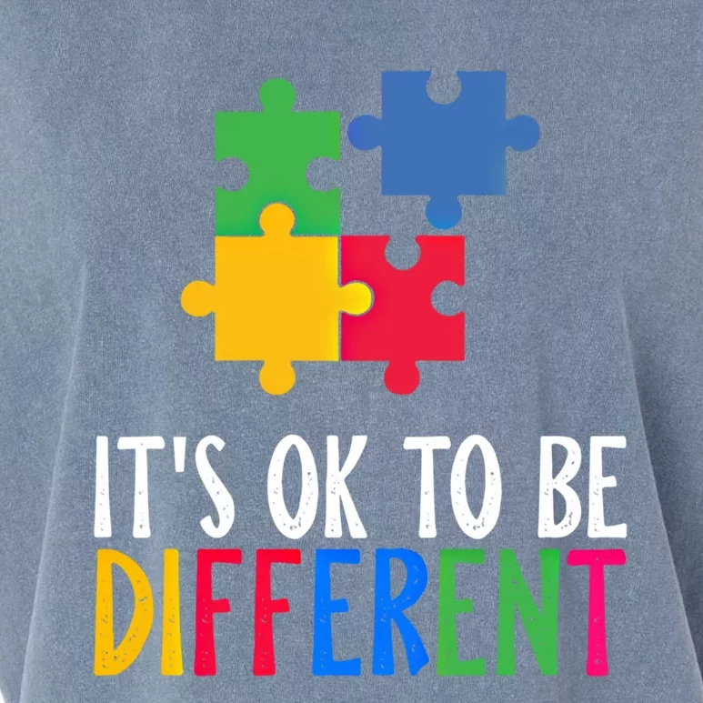 Its Ok To Be Different Be Kind Autism Awareness Autism Meaningful Gift Garment-Dyed Women's Muscle Tee