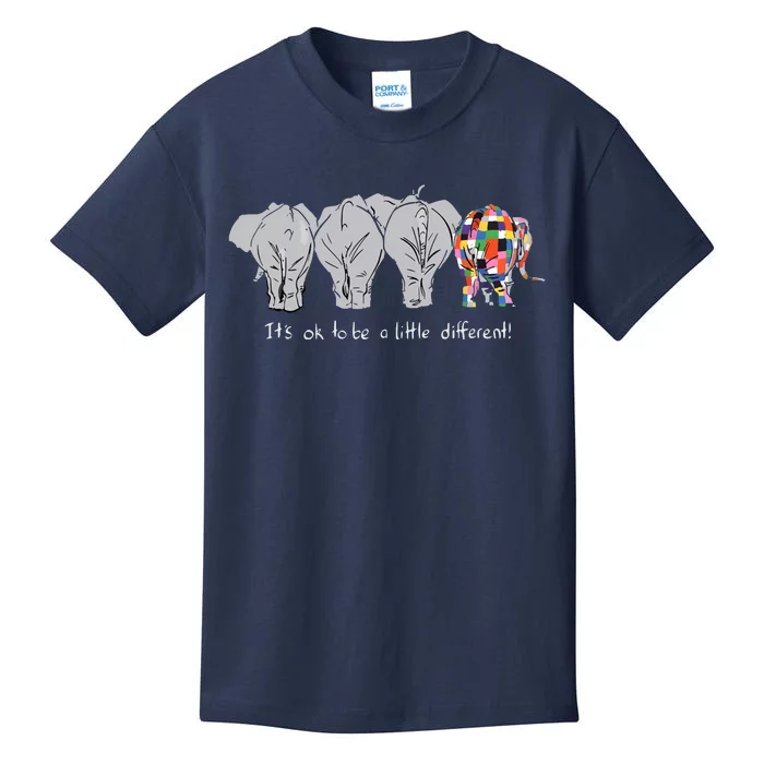 It's Ok To Be A Little Different Elephant Funny Kids T-Shirt