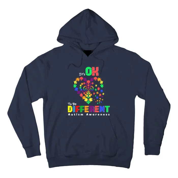 Its Ok To Be Different Autism Awareness Tall Hoodie