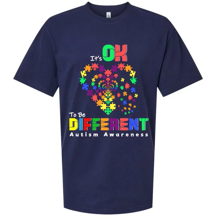 Its Ok To Be Different Autism Awareness Sueded Cloud Jersey T-Shirt