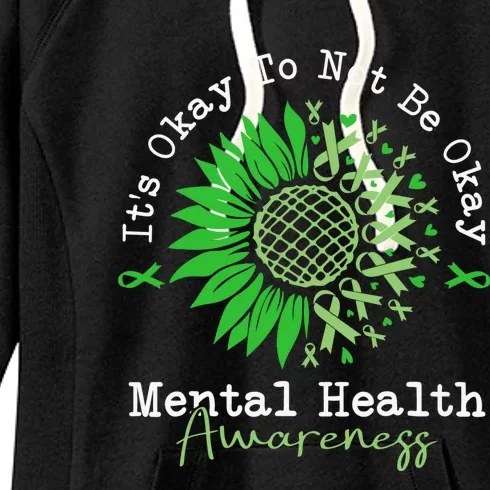 Its Okay To Not Be Okay Mental Health Awareness Women's Fleece Hoodie