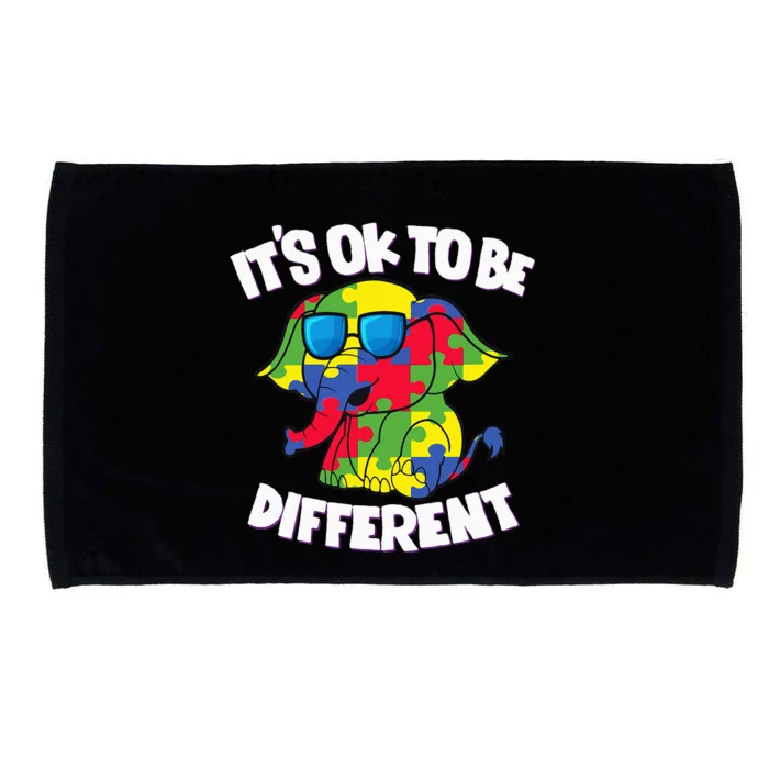 It's Ok To Be Different Autism Awareness Elephant Microfiber Hand Towel