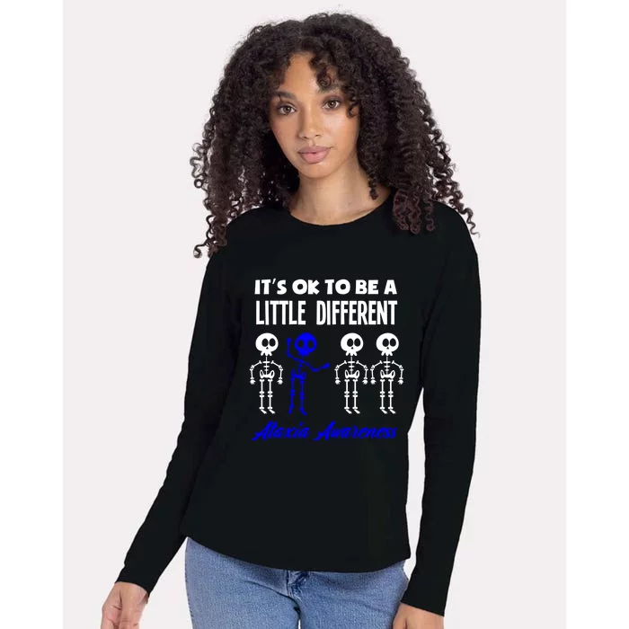 ItS Ok To Be A Little Different Ataxia Awareness Cute Gift Womens Cotton Relaxed Long Sleeve T-Shirt