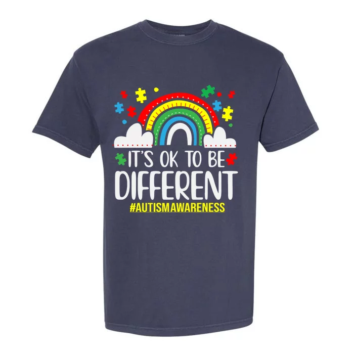 It's OK To Be Different Autism Awareness Garment-Dyed Heavyweight T-Shirt