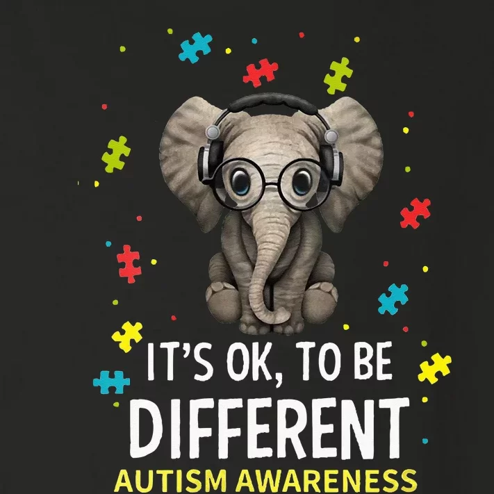 It's Ok To Be Different Autism Awareness Elephant Toddler Long Sleeve Shirt