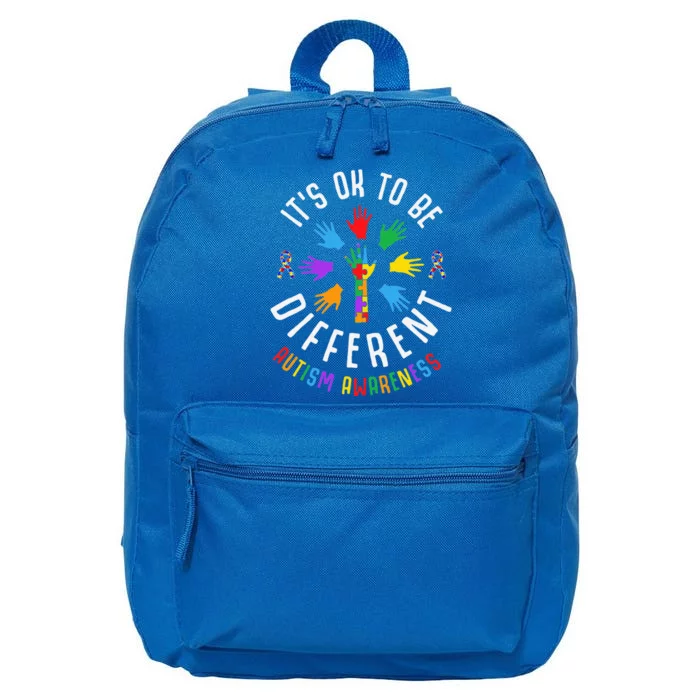 It's Okay To Be Different Autism Awareness 16 in Basic Backpack