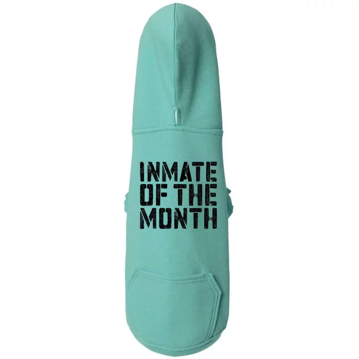 Inmate Of The Month Prisoner Costume Doggie 3-End Fleece Hoodie