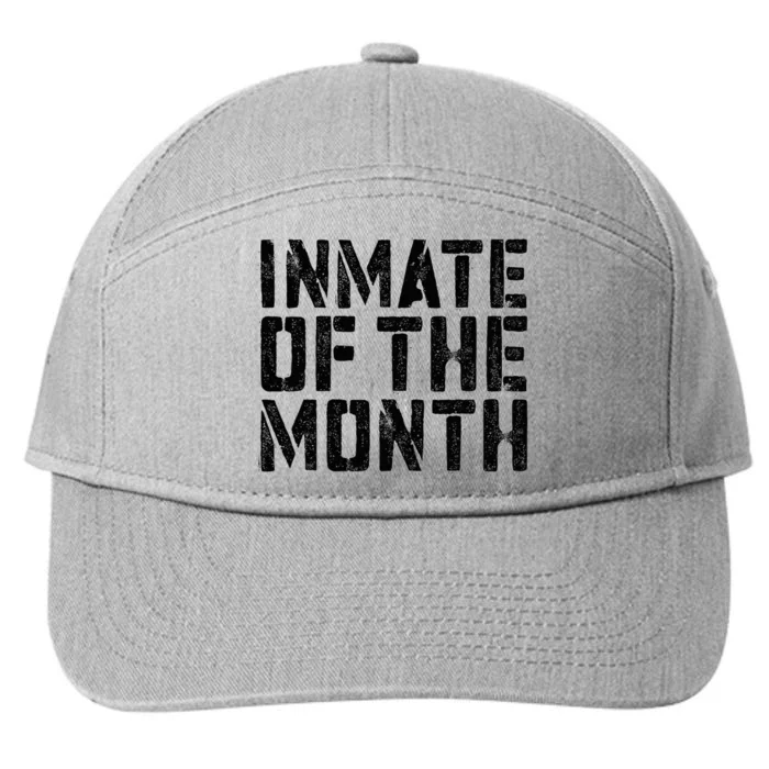 Inmate Of The Month Prisoner Costume 7-Panel Snapback Hat