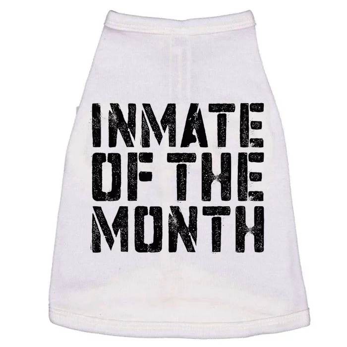 Inmate Of The Month Prisoner Costume Doggie Tank