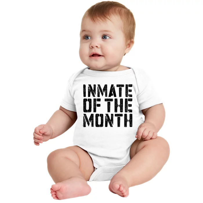 Inmate Of The Month Prisoner Costume Baby Bodysuit