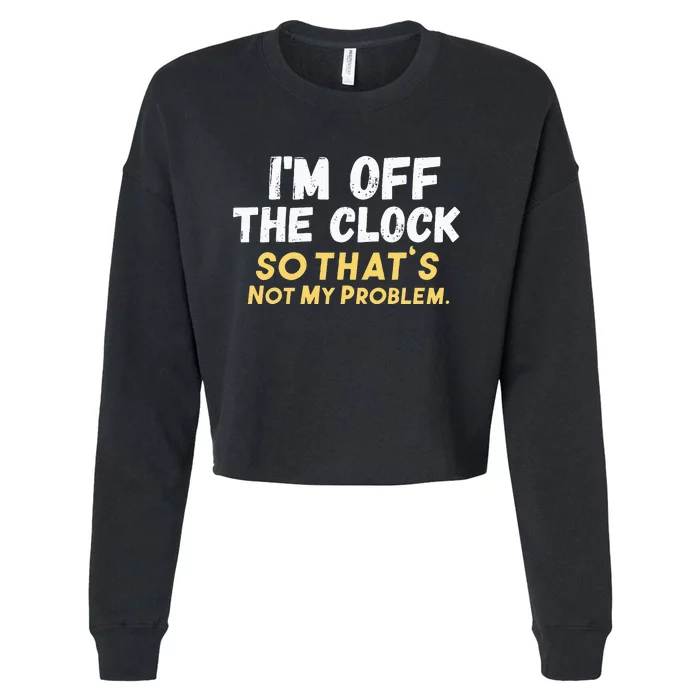 Im Off The Clock Cropped Pullover Crew