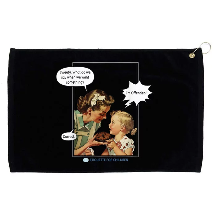 I'm Offended Vintage Comic Woke Grommeted Golf Towel