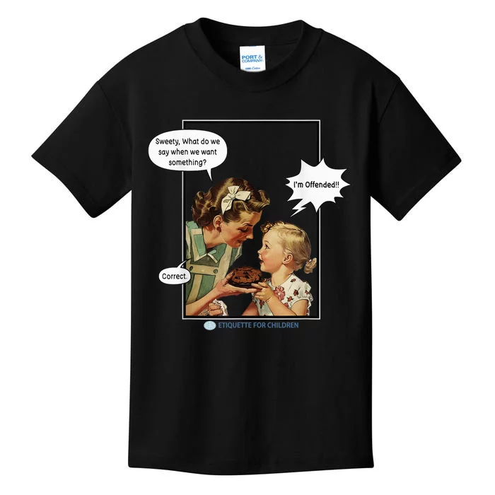 I'm Offended Vintage Comic Woke Kids T-Shirt