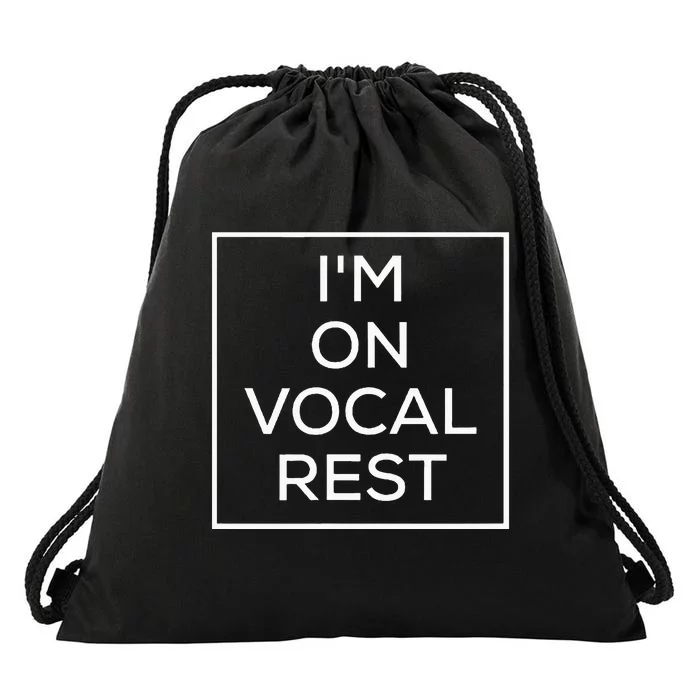 IM On Vocal Rest Drawstring Bag