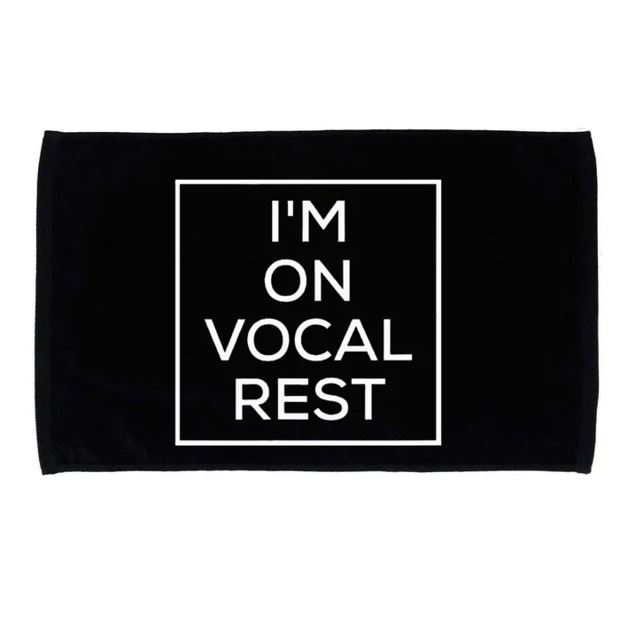 IM On Vocal Rest Microfiber Hand Towel