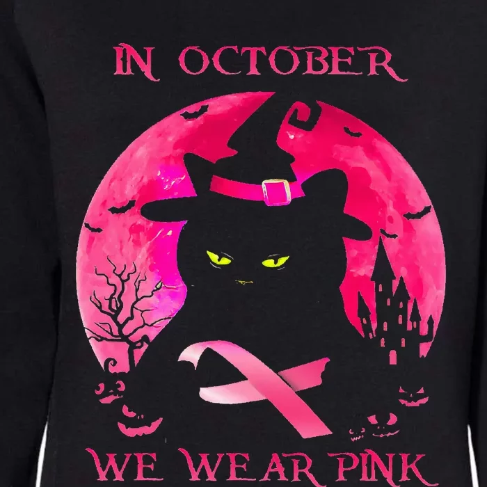 In October We Wear Pink Pumpkin Breast Cancer Awareness Womens California Wash Sweatshirt