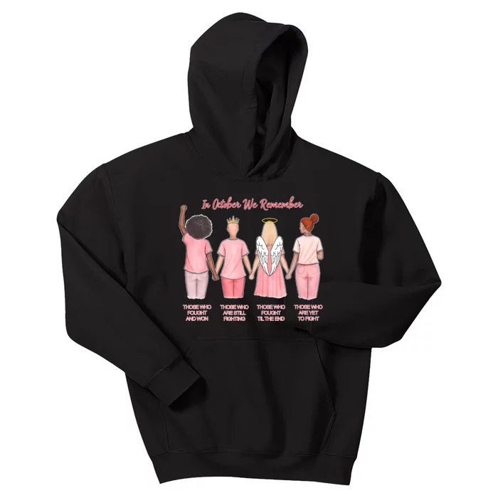 In October We Remember Those Who Fought And Won Kids Hoodie