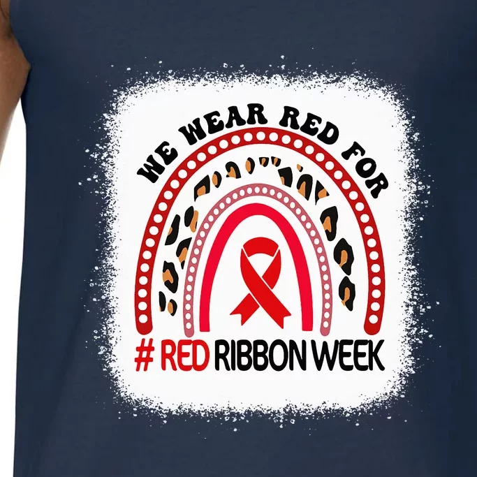 In October We Wear Red Ribbon Week Awareness Comfort Colors® Tank Top